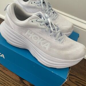 Hoka Women's White Bondi sneakers